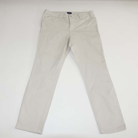Not Your Daughter's Women's Ankle Jeans Size 12 Beige Lift Tuck 27" Inseam NYDJ - Picture 1 of 9